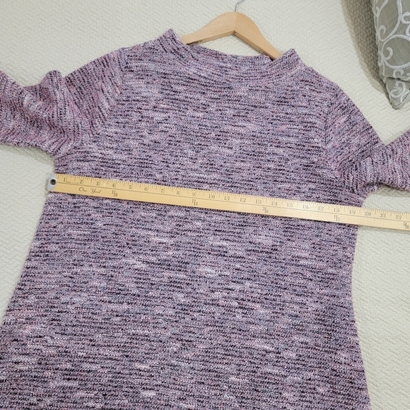 LOFT Mock Neck Knit Sweater Top Size Medium - Picture 10 of 15